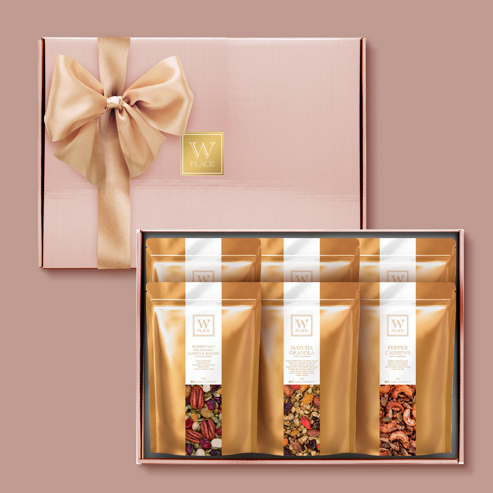 W 6 PACK ROSE GOLD GIFT BOX
