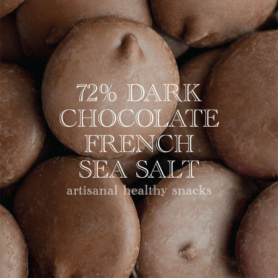 COMBO 2 - 10% Off - 72% Dark Chocolate French Sea Salt | 200g + 72% Dark Chocolate Raisins | 220g (VEGAN)
